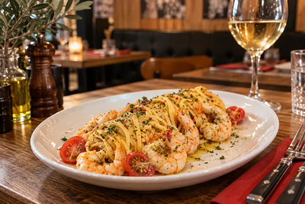 Linguine scampis